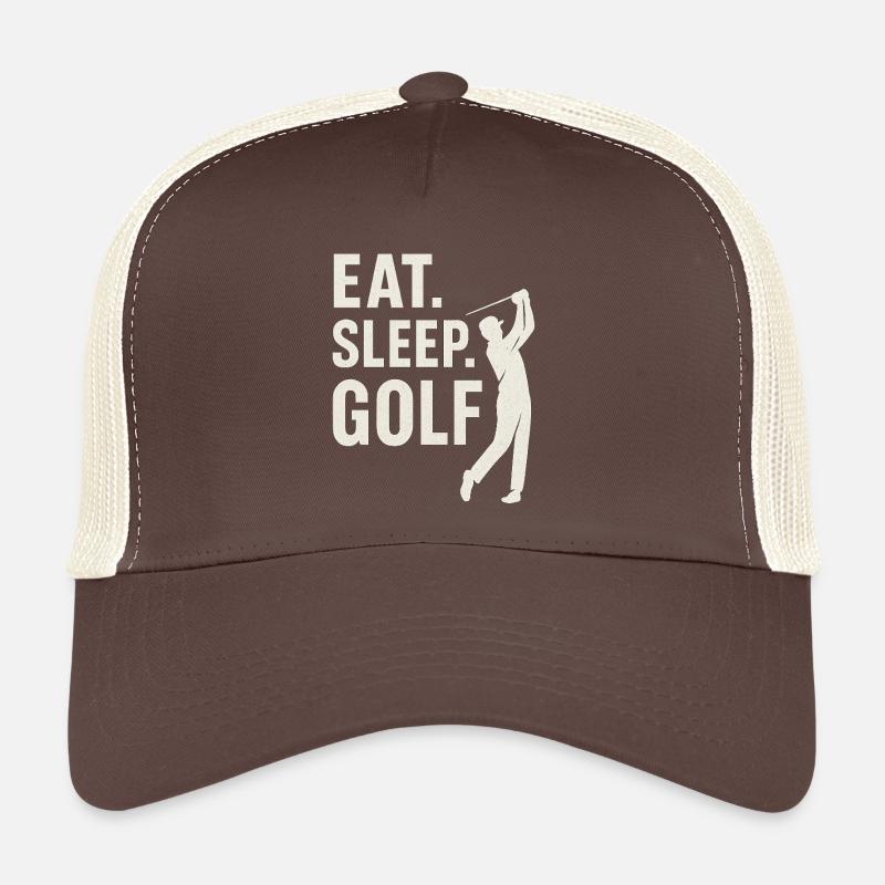 Eat Sleep Golf Trucker Cap