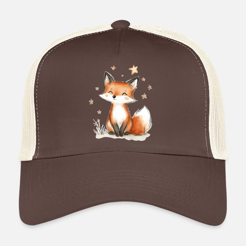 Fuchs und Sterne - Trucker Cap - Braun/Beige