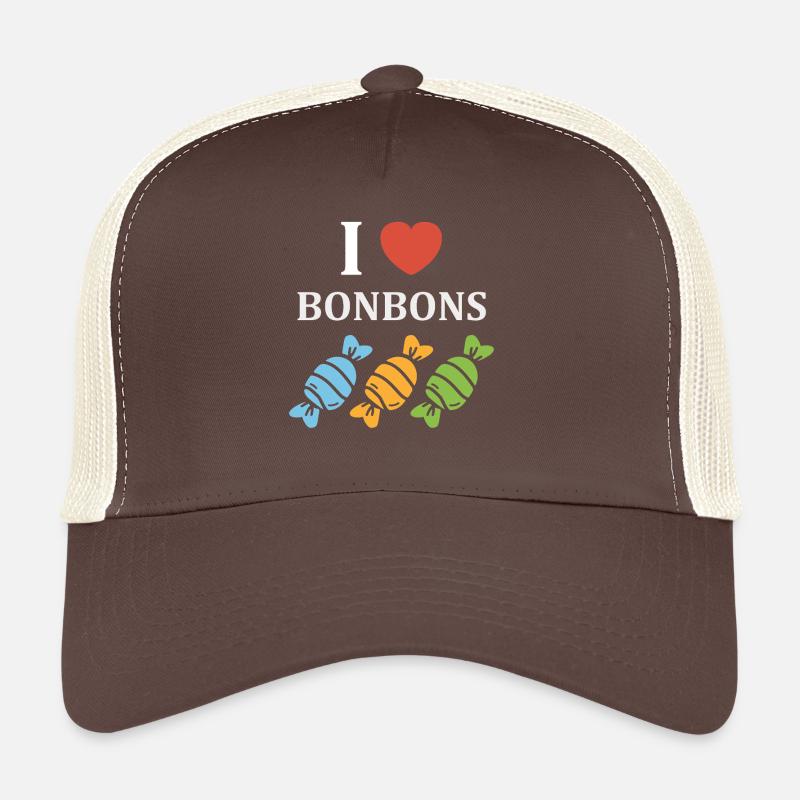 J aime Bonbons Pastel Casquette trucker 