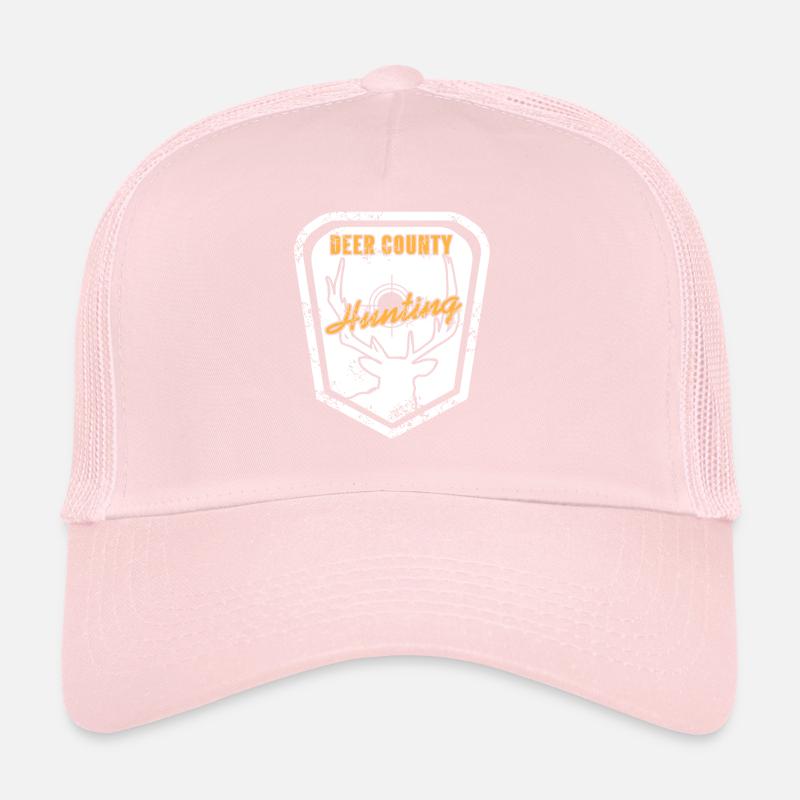 Deer County Hunting Rustic Skull Target Style Trucker Cap