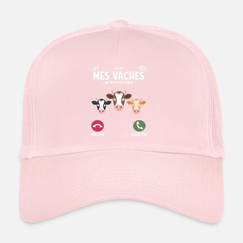 My cows call me farmer and breeding humor Trucker Cap