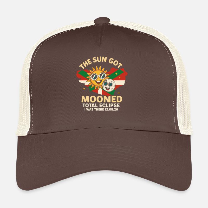 Éclipse totale de la Lune du Soleil 8/12/26 Casquette trucker 