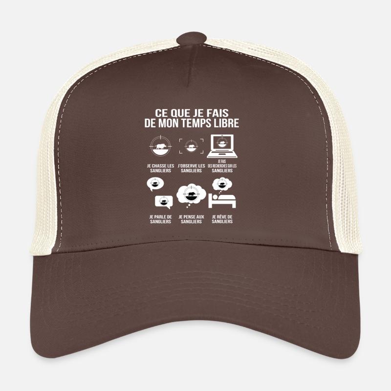 What I do in my free time hunter humor Trucker Cap
