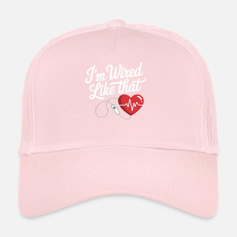 Je suis câblé comme le cœur Casquette trucker 