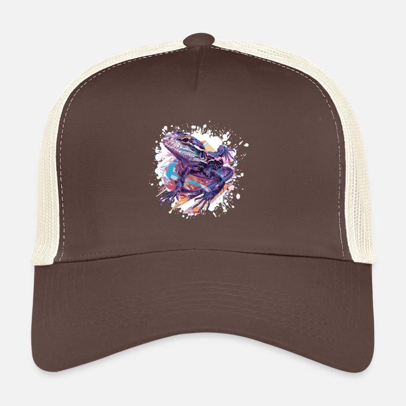 Grenouille Éclaboussure de l’Art de la Couleur Casquette trucker 