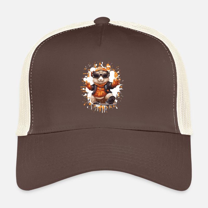 Planche à neige hamster Casquette trucker 