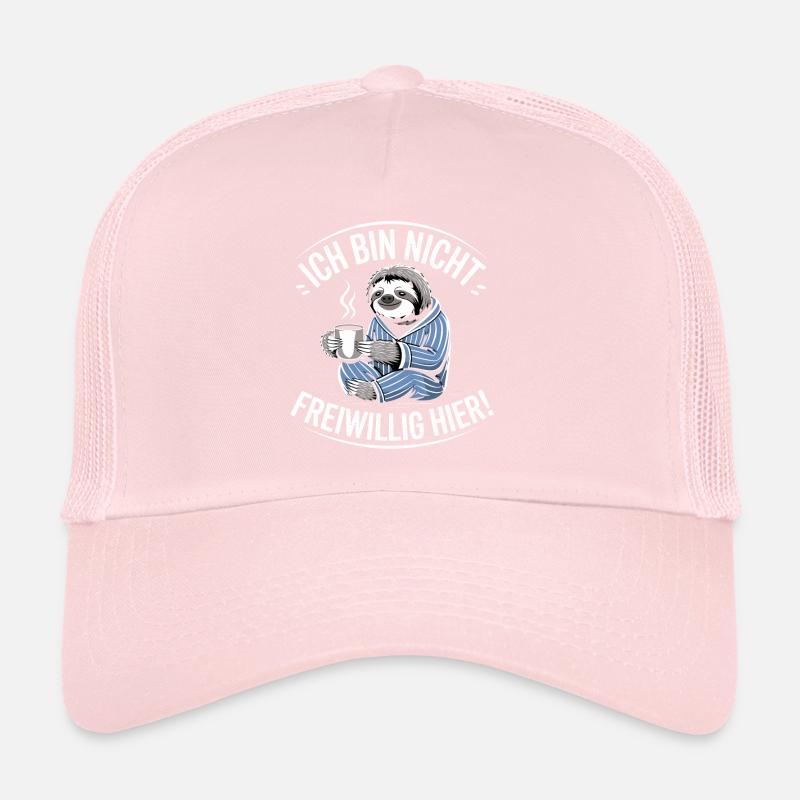 I'm not here voluntarily funny sloth Trucker Cap