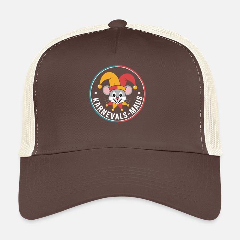 Karnevalsmaus Karneval Köln Kölner Karnevals Maus - Trucker Cap - Braun/Beige
