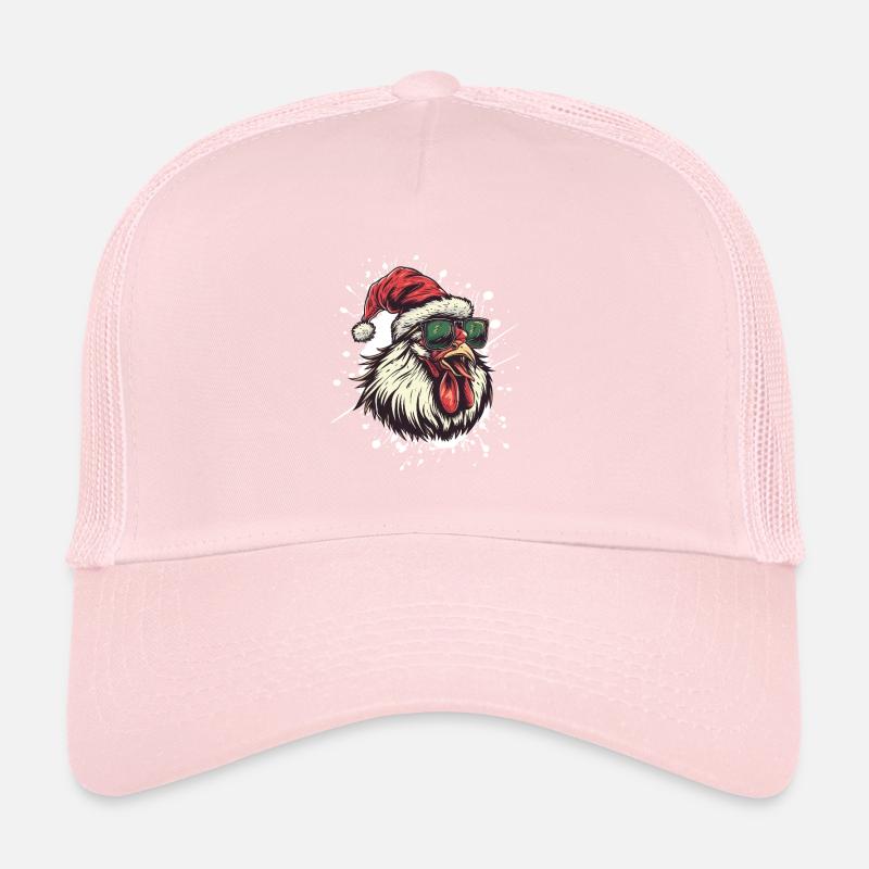 Coq Noël Drôle Casquette trucker 