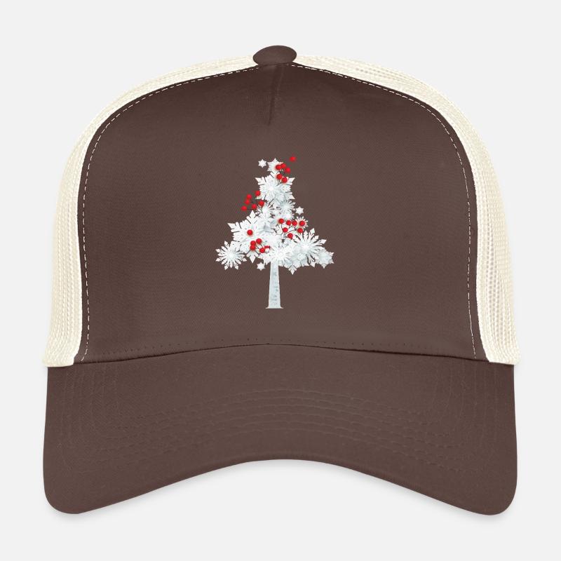 Arbre de Noël flocon de neige Casquette trucker 