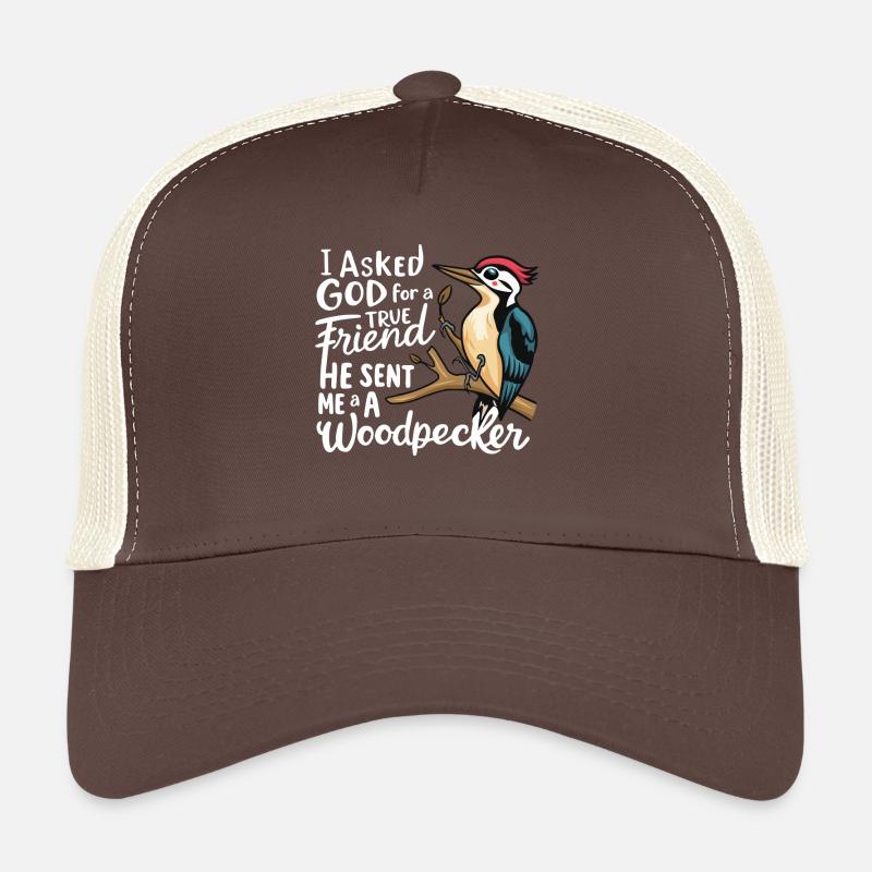 Bird Lover Design - Trucker Cap - brown/beige