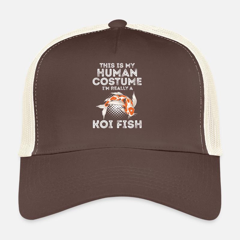 Drôle de costume de koï humour c’est ma véritable identité Casquette trucker 