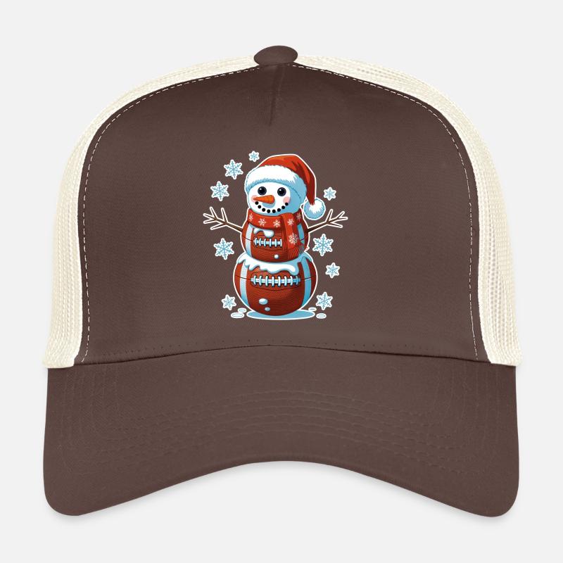 Basketball Snowman Stack Trucker Cap