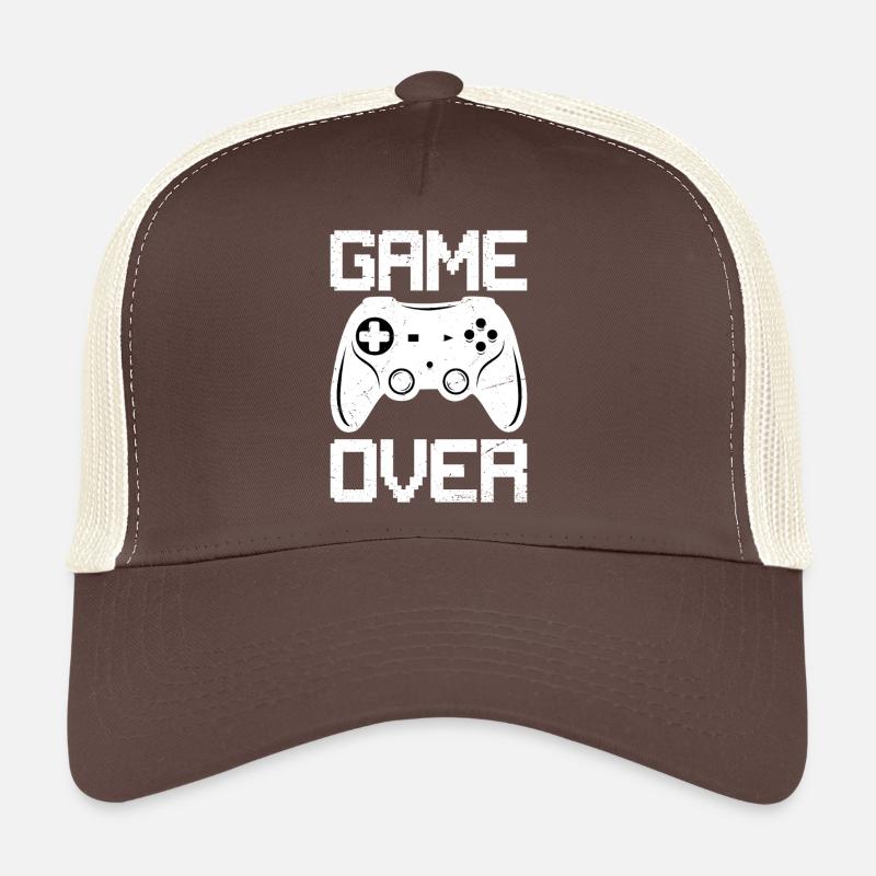 Arcade game Retro gaming Space game over Trucker Cap