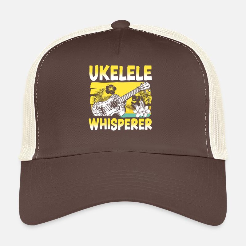 Hawaiian Ukulele Uke Ukulele Trucker Cap