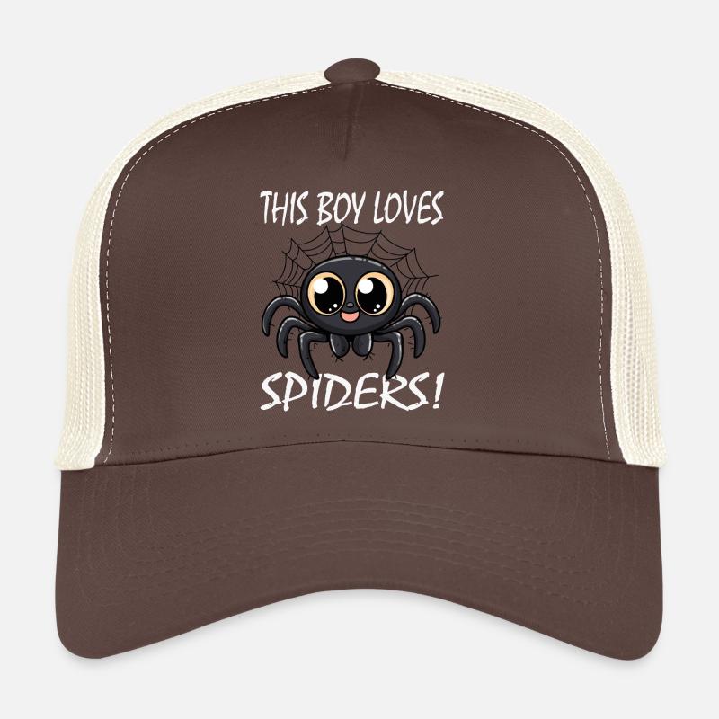 This Boy Loves Spiders Trucker Cap