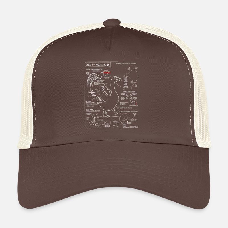 Plan des oies : Modèle de klaxon Casquette trucker 