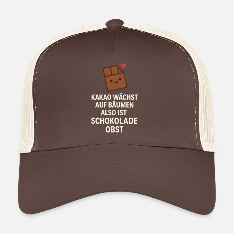 Chocolate is Fruit – Funny Cocoa Saying Trucker Cap