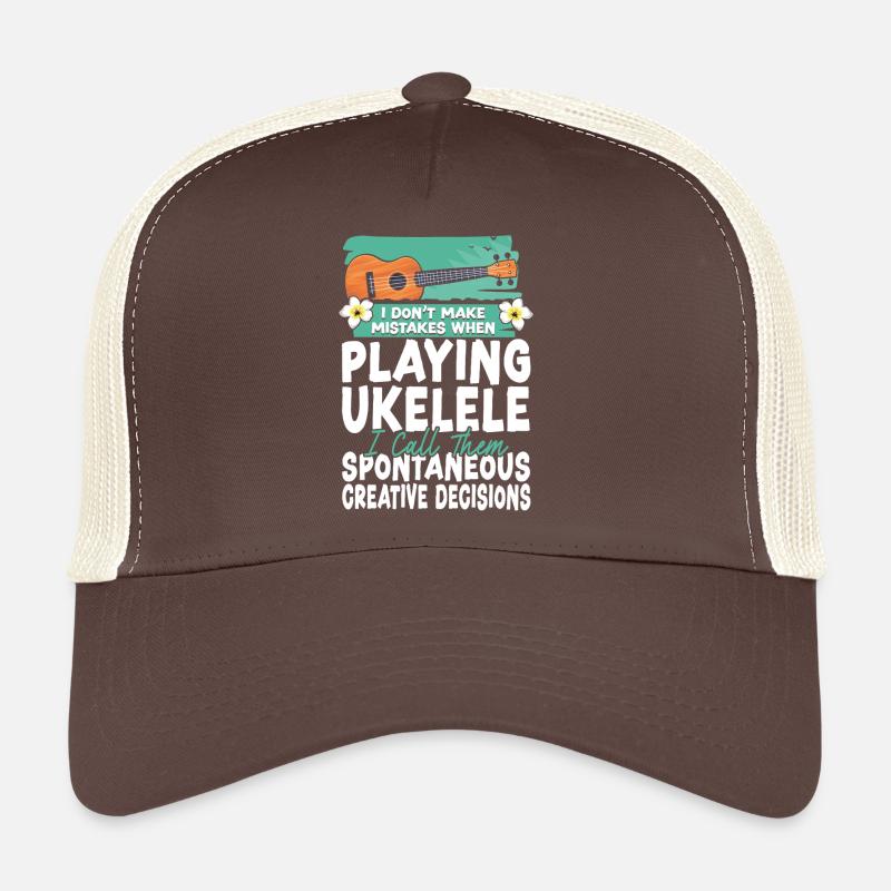Hawaiian Ukulele Uke I Don't Make Trucker Cap
