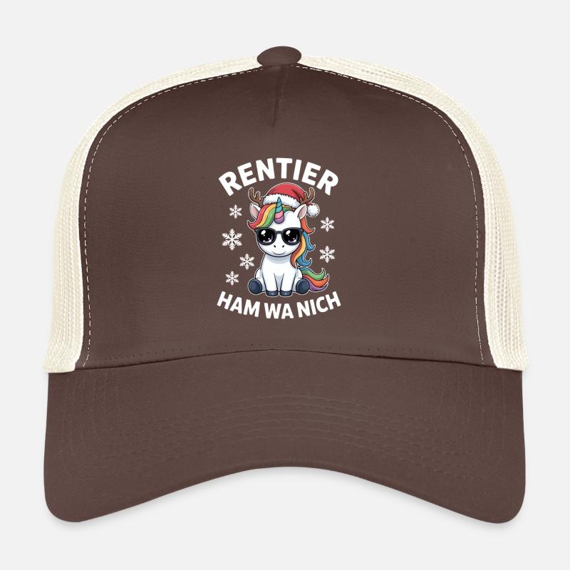Licorne Ramon de renne à Noël laide Casquette trucker 