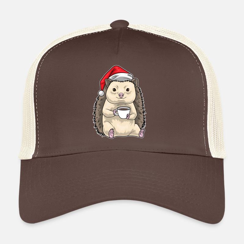 Igel Weihnachten Kaffee Trucker Cap
