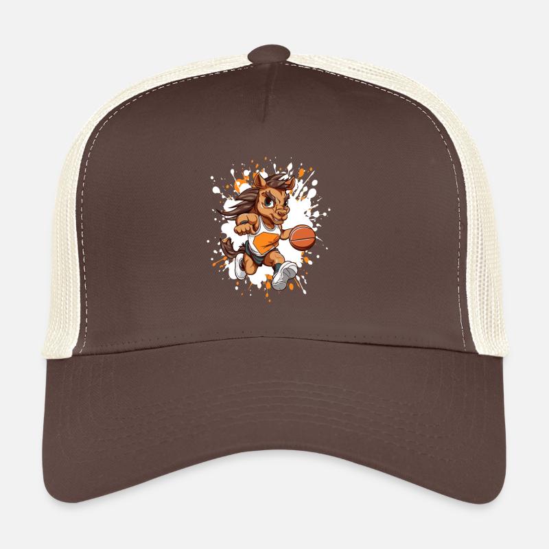 Basketball-Pony im Sprinterstil Trucker Cap