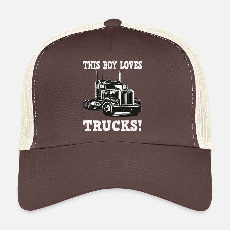 This Boy Loves Trucks Trucker Cap