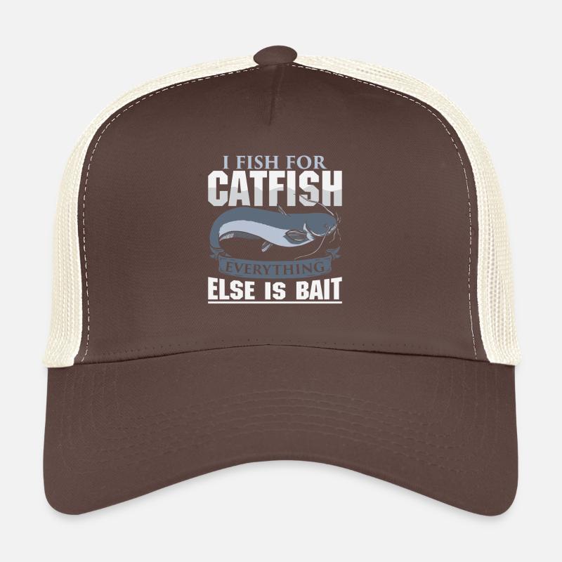 Poisson-chat pêcheur poisson-chat pêchent le poisson-chat Casquette trucker 