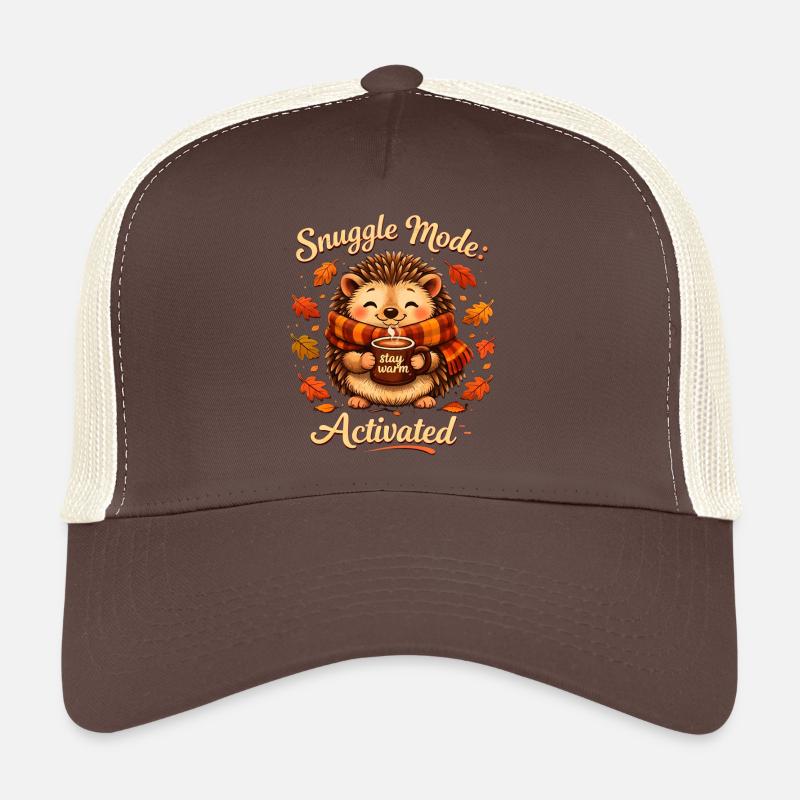 Hérisson Chaleur Chaleureuse Mode Câlin Casquette trucker 