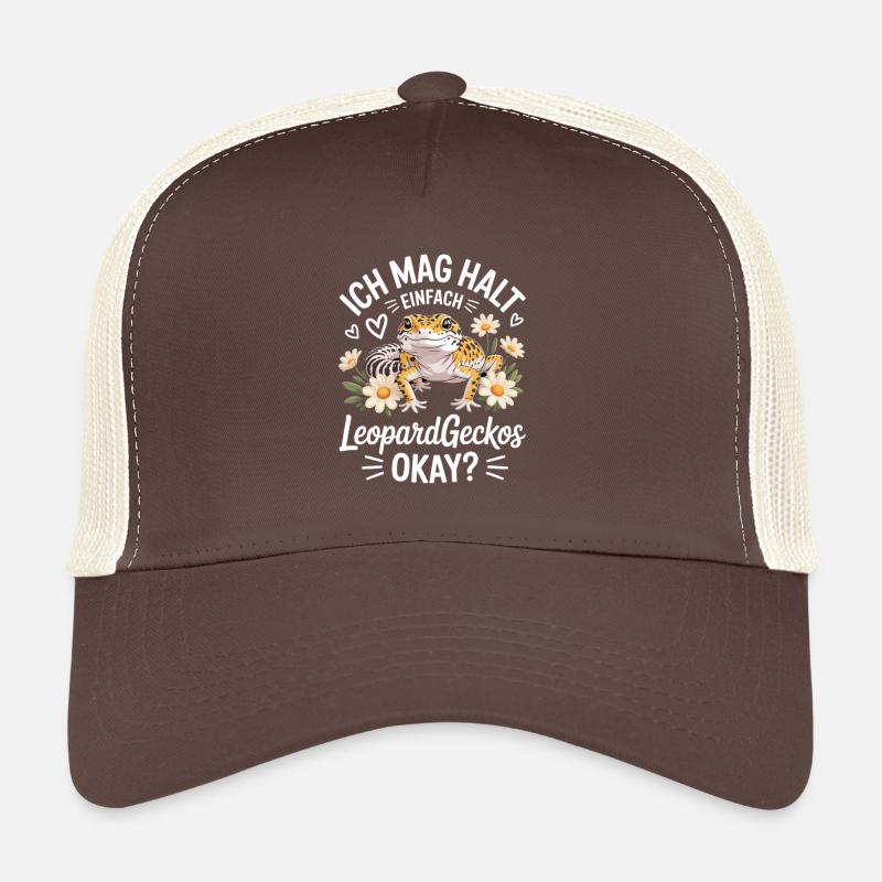 LeopardGeckos Okay: Flauschiger Gecko Trucker Cap