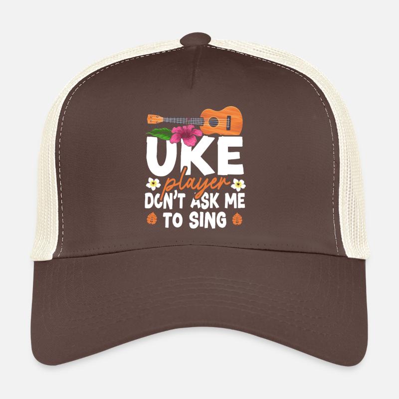 Joueur de ukulélé hawaïen uke uke Casquette trucker 