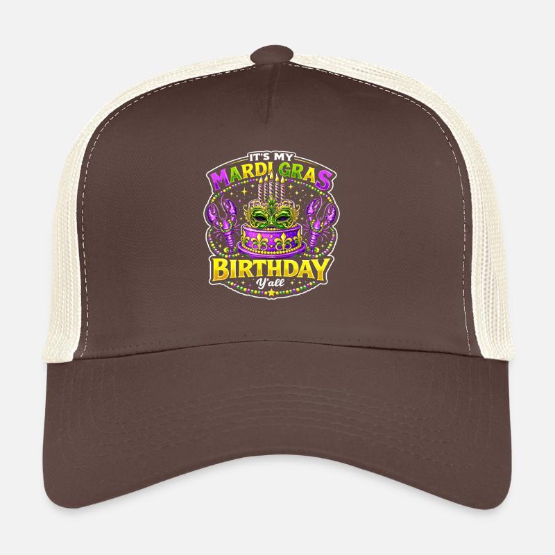 Mardi Gras Geburtstag Maske Trucker Cap