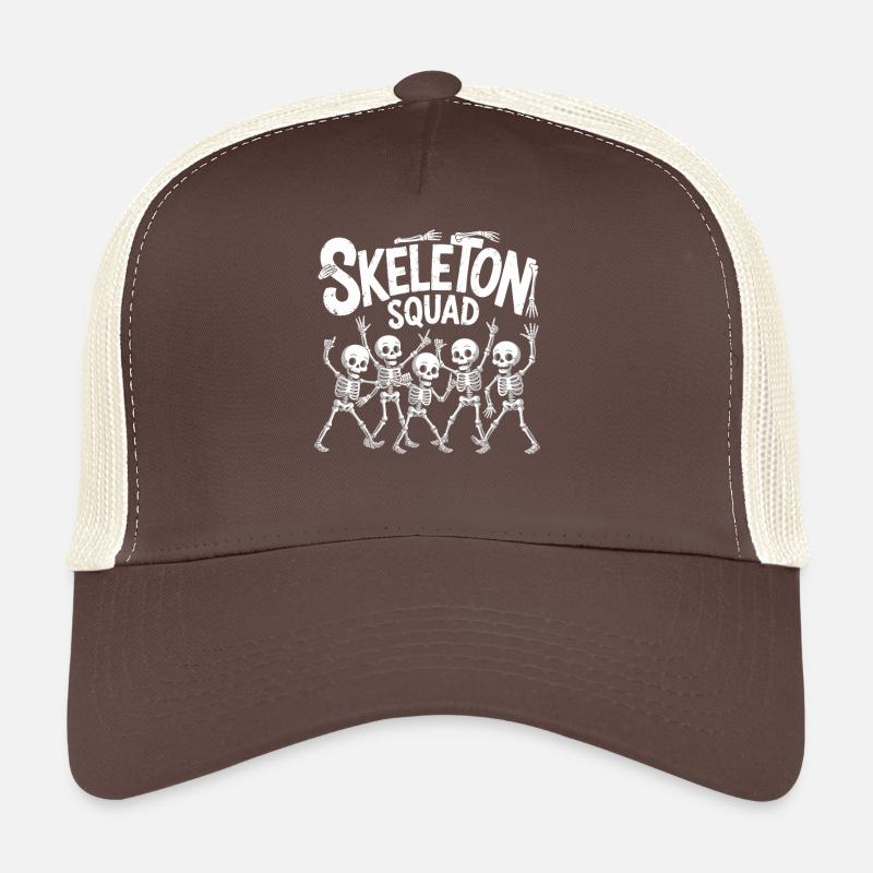 Skeleton Squad Dance Party Trucker Cap