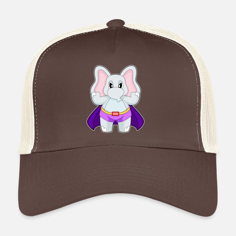 Cape de super-héros éléphant Casquette trucker 