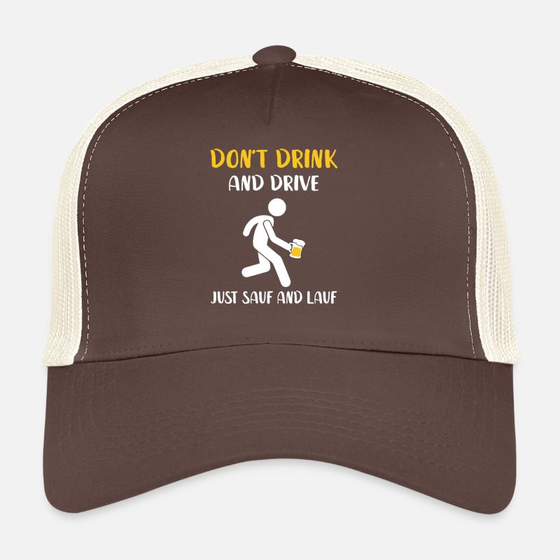 Ne bois pas et conduis – Juste Sauf et Lauf Casquette trucker 