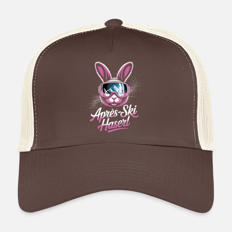 Après-ski bunny hut fun Skier ski bunny Trucker Cap