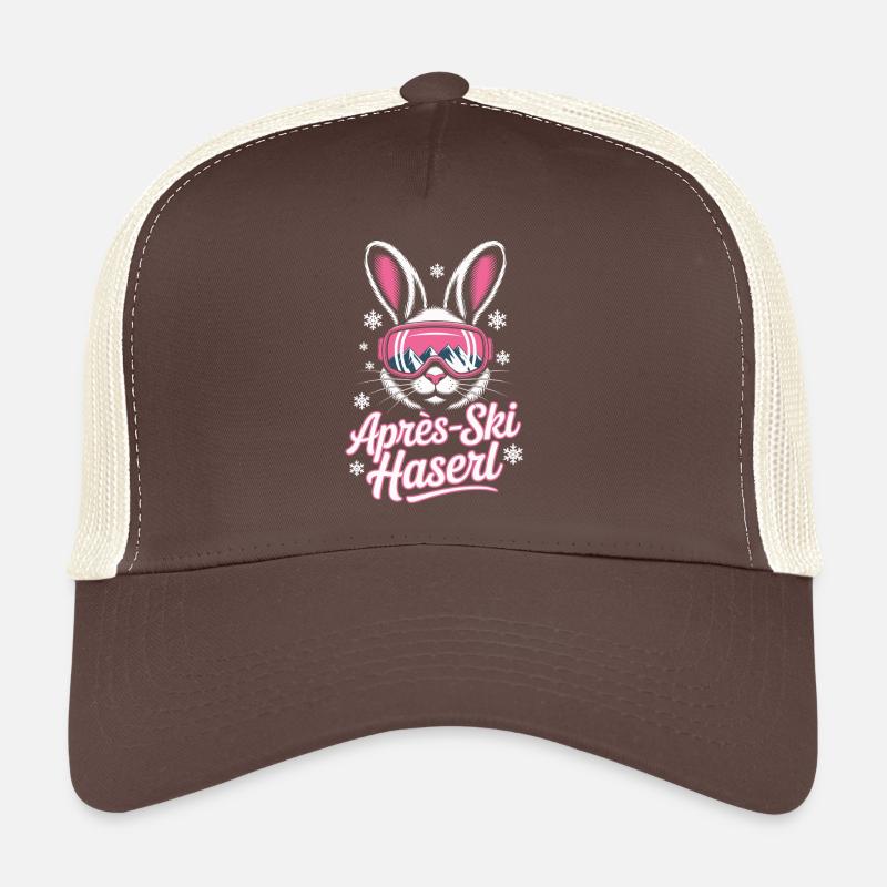 Après-ski bunny hut fun Skier ski bunny Trucker Cap