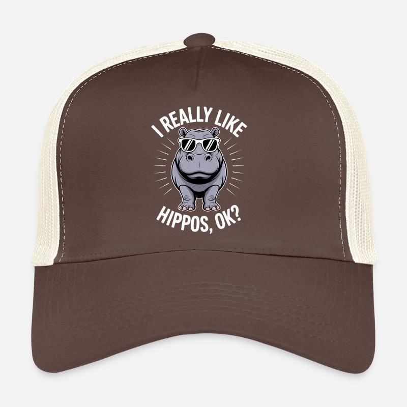 Nilpferd Sprüche Flusspferd Witz Nilpferd Geschenk Trucker Cap