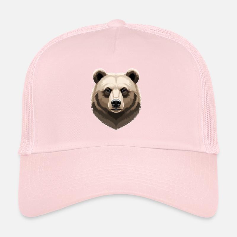 Waldbär Kopf Illustration Trucker Cap