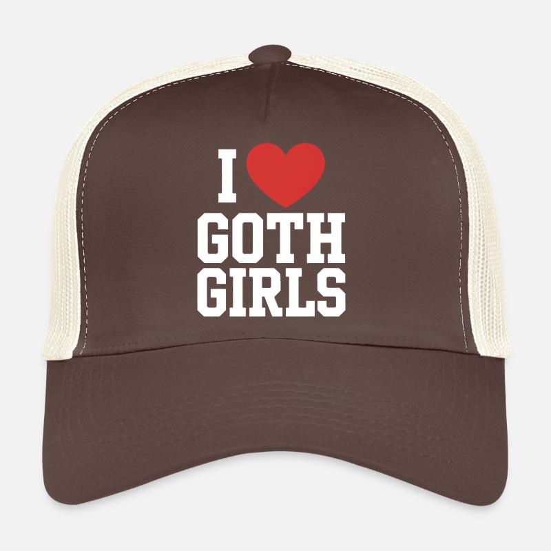 Je c’est le cœur des filles gothiques Casquette trucker 