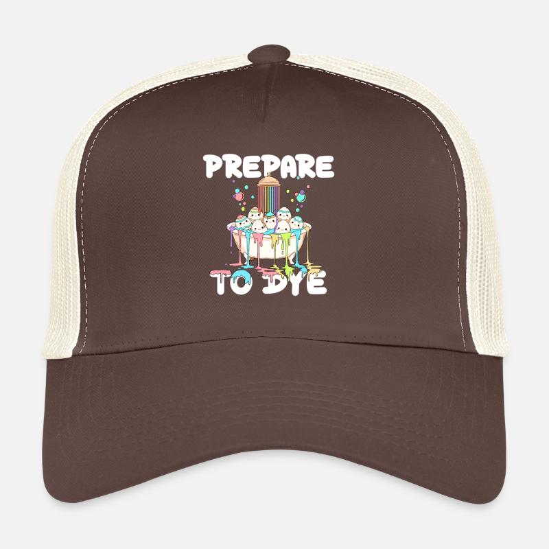 Préparez-vous à teindre un jeu de mots drôle sur les œufs de Pâques Casquette trucker 