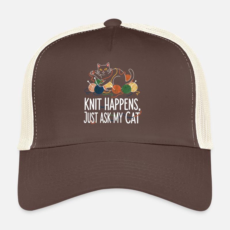 Knit Happens – Frag Meine Katze Trucker Cap