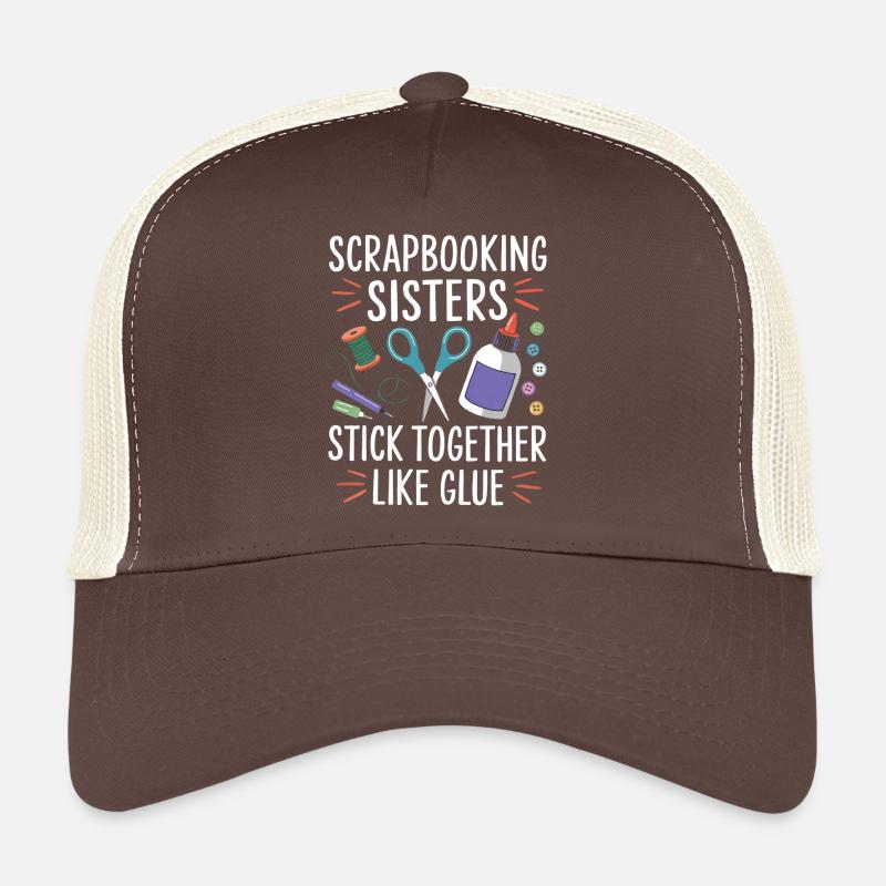 Sœurs du scrapbooking : Colle comme la colle Casquette trucker 
