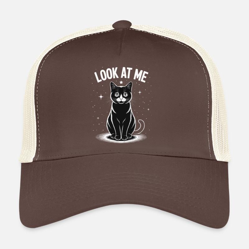 Look At Me - Cat Starry Sky Trucker Cap