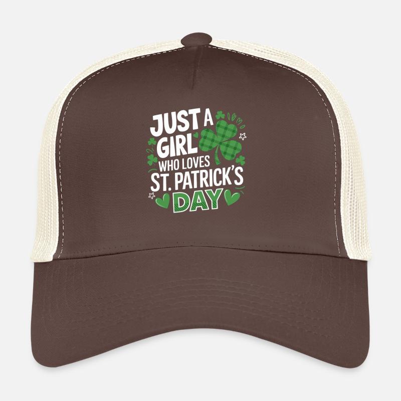 Nur ein Mädchen liebt St. Patrick's Day Trucker Cap