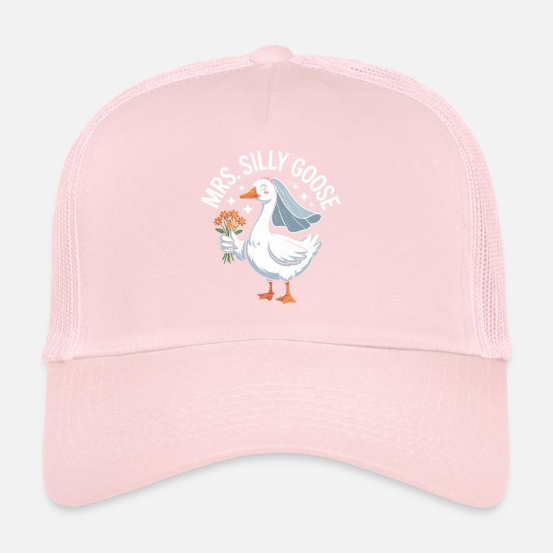 Logo de l’oie de mariée – MrsSillyGoose Casquette trucker 