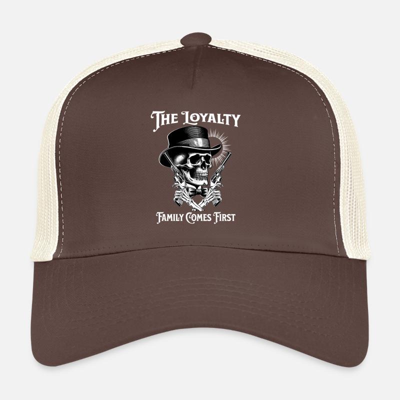 Crâne Loyal: Famille Avant Tout Casquette trucker