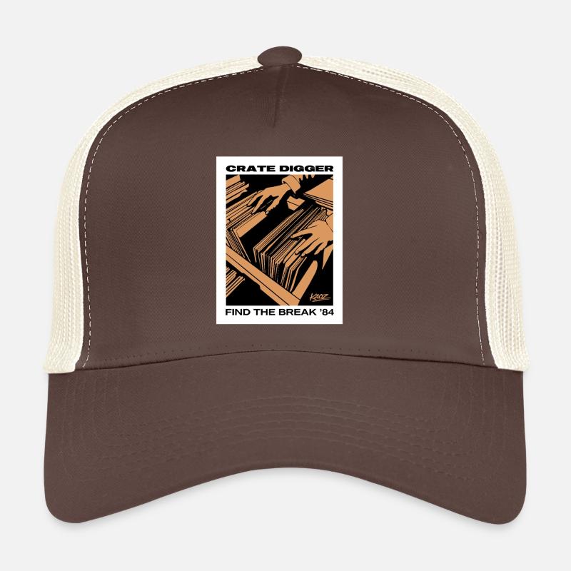 Affiche vinyle Crate Digger 84 Casquette trucker 