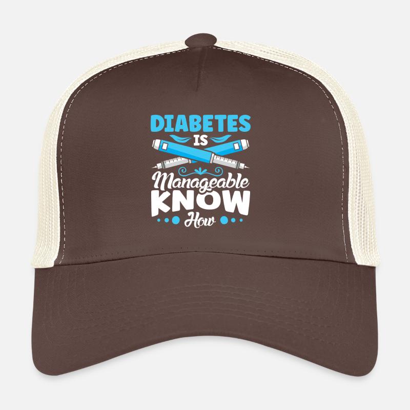 Diabète de type 1 Casquette trucker 