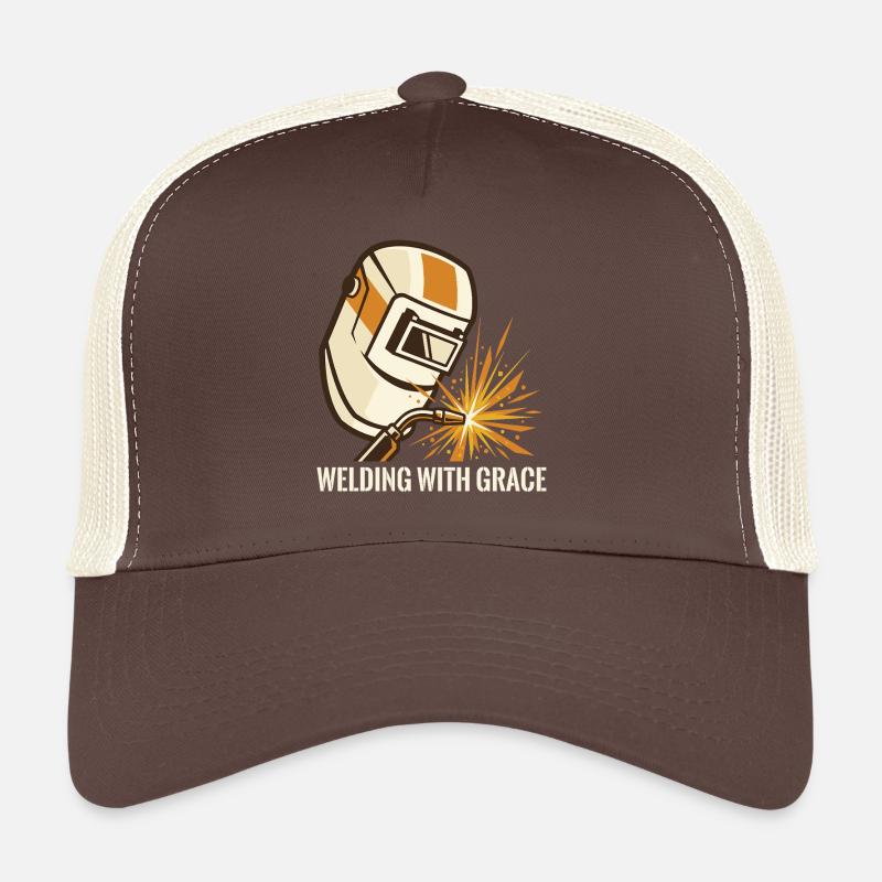 WELDING WITH GRACE Schweißhelm Motiv Trucker Cap